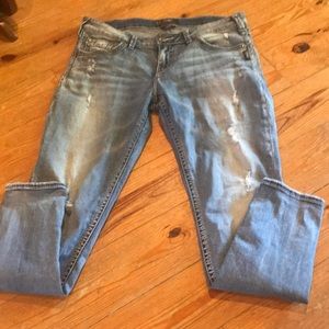 Silver aiko light wash jeans